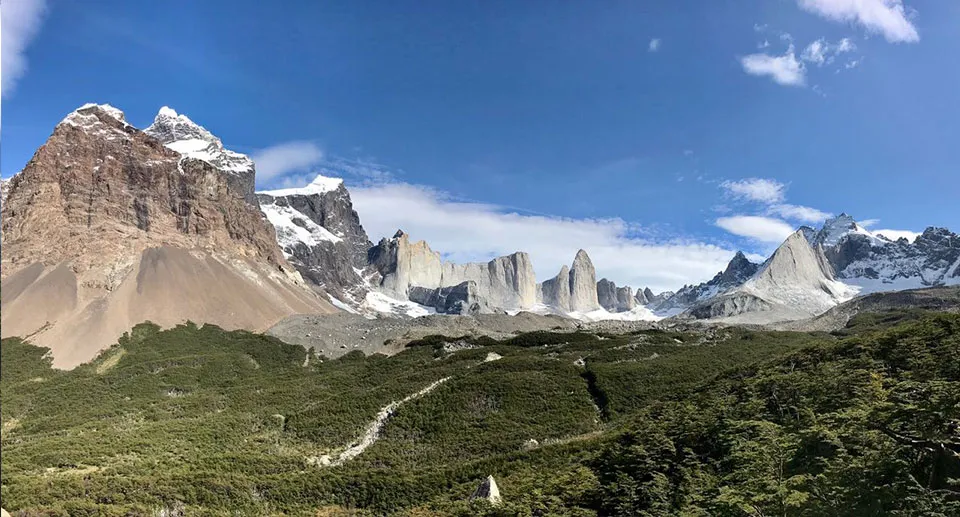 French Valley panoramic view with mountains